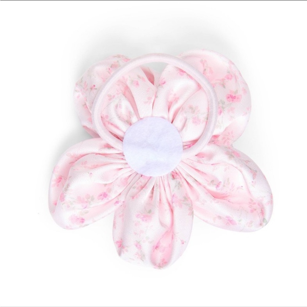 LoveShackFancy Floral Pink Hair Elastic 
- English Ivy - Pink - Picture 4 of 7